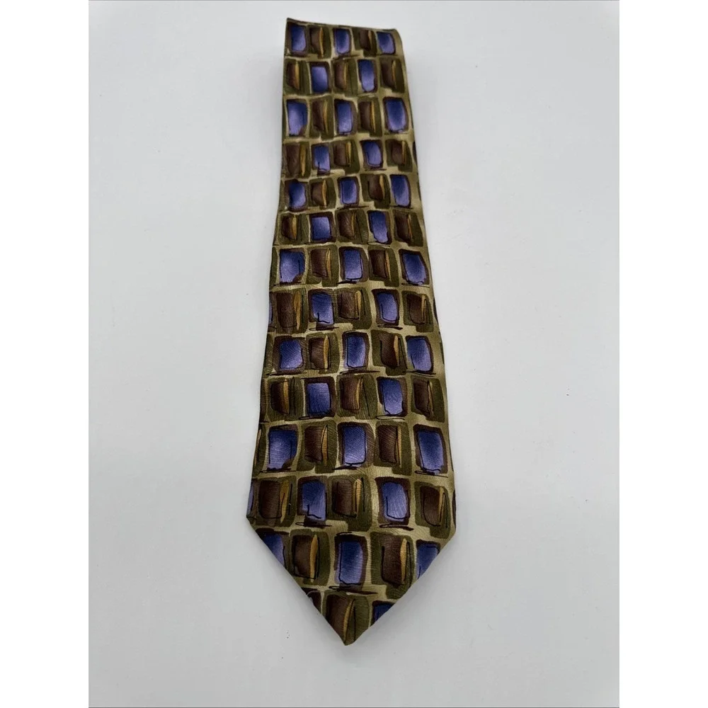 Jerry Garcia Tie Silk Gold Purple‎ Wide 58